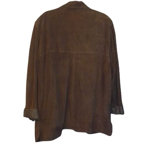 Vintage Vera Pelle Mens Brown Suede Jacket Blazer READ - Picture 5 of 8